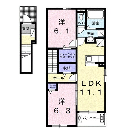 メゾンルミネ 隅田Ⅲの物件間取画像